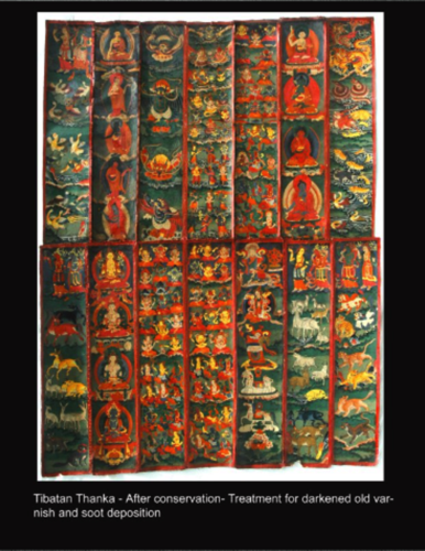 Same Tibetan Thanka - After conservation Same Tibetan Thanka - After conservation